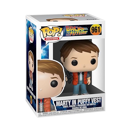 Funko Pop! Movies: BTTF - Marty McFly in Puffy Vest - Back to The Future - Vinyl-Sammelfigur - Geschenkidee - Offizielle Handelswaren - Spielzeug Für Kinder und Erwachsene - Movies Fans