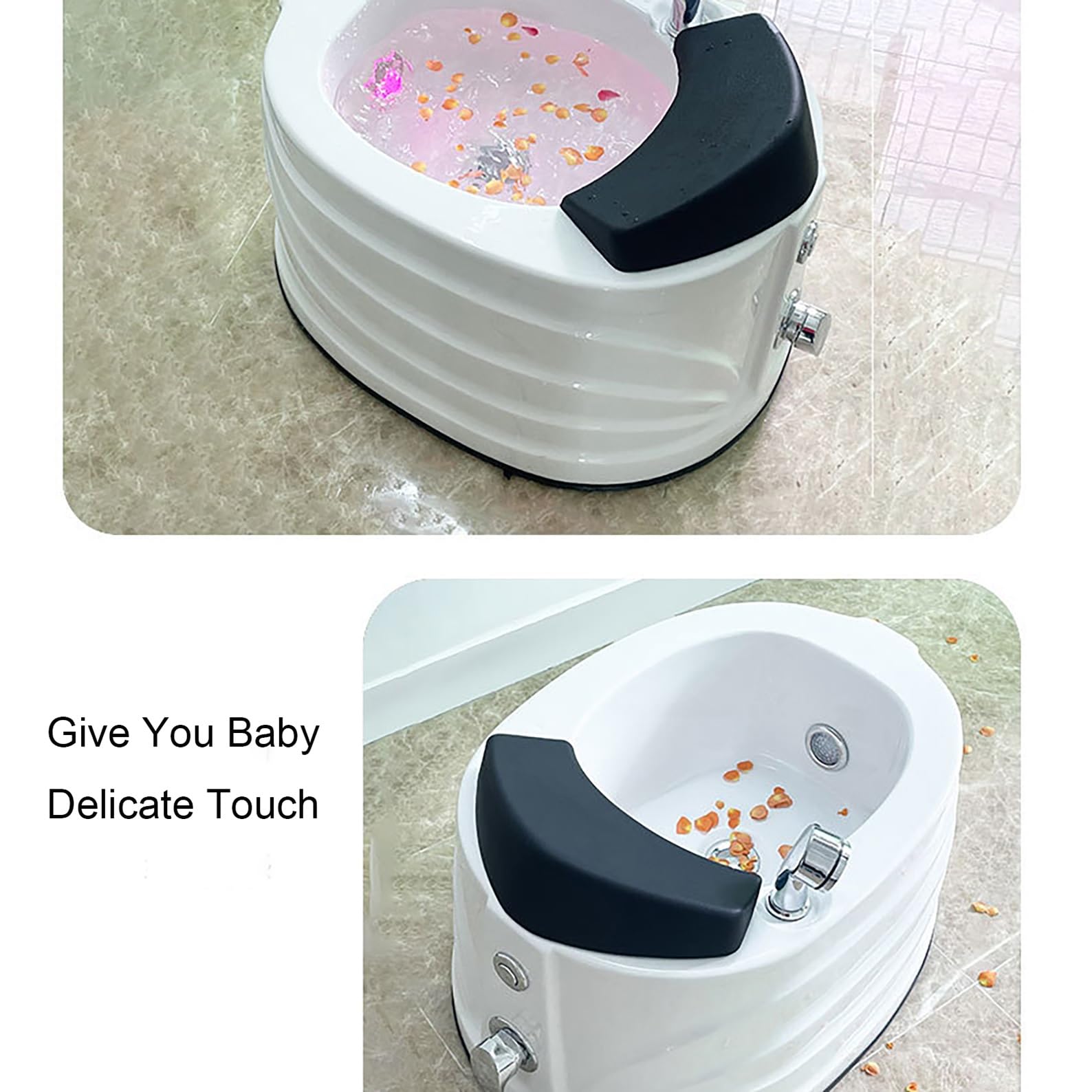 Pediküre-Schüssel, Hydromassage-Fußbad, Hydromassage-Fußbad, Fußmassagegerät-Fußbad, tragbare Pediküre-Schüssel, große Fußbadewanne, zum Einweichen der Füße.