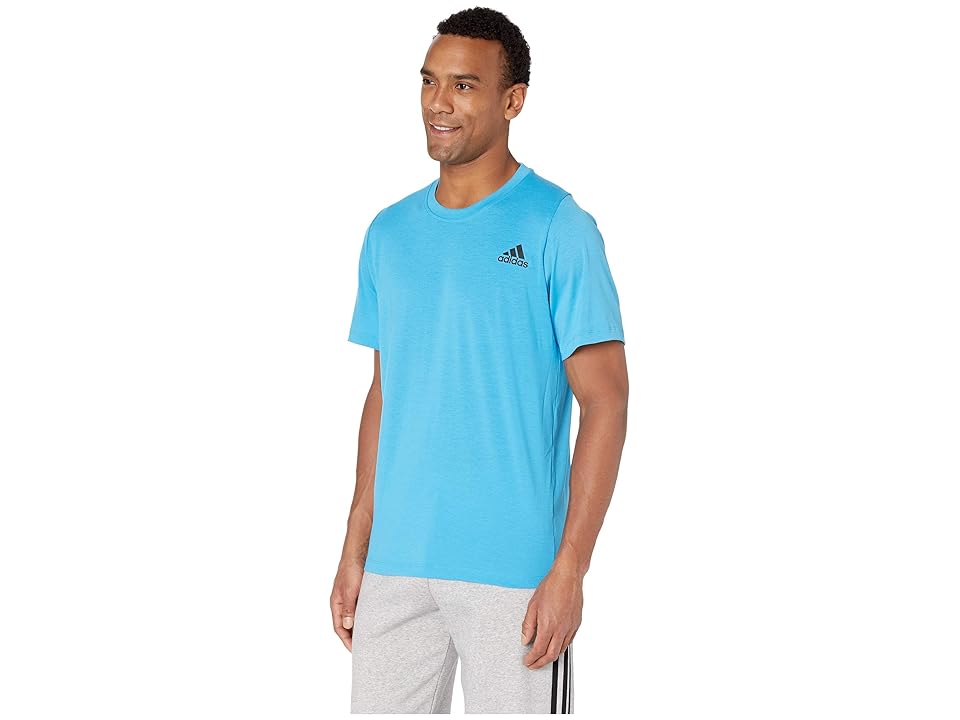 

adidas Freelift Sport Lite T-Shirt (Shock Cyan) Men's T Shirt, Blue