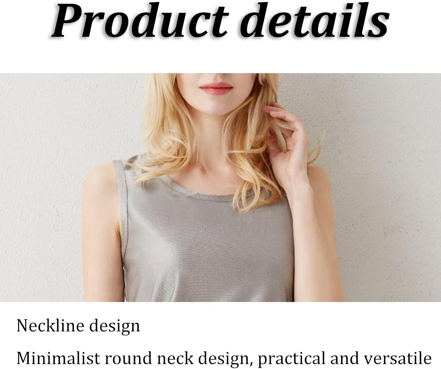 Faraday Fabric Faraday Fabric Anti Radiation Clothes Maternity Tops 5G EMF WiFi RFID Shield Tank Apro (Color : Silver Gray, Size : XX-Large)