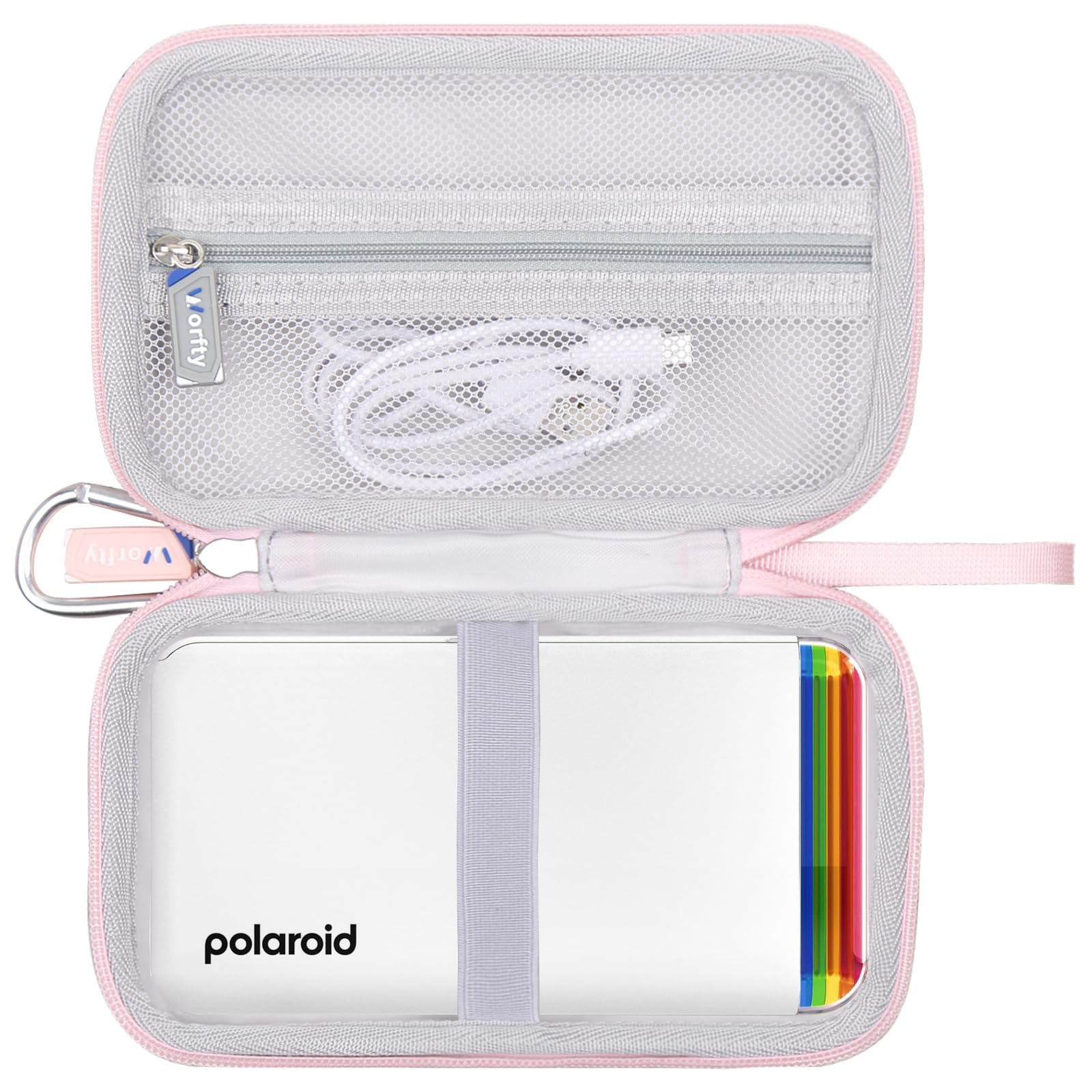 Case for Polaroid Hi-Print/ 2nd Generation Bluetooth Connected 2x3 Pocket Photo Dye-Sub Printer - Hard Protective Travel Carrying Storage Bag (Case Only) (Black)-image-46