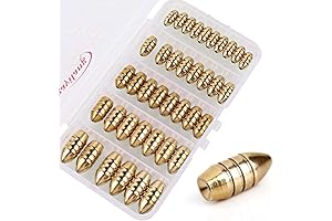 Sougayilang Brass Weight Fishing Sinkers Set: Precision Angling Accessory