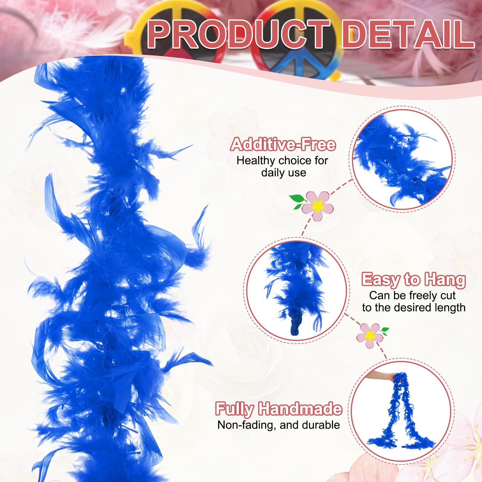 PATIKIL 40g 2 Yards Feather Boa - Image 3
