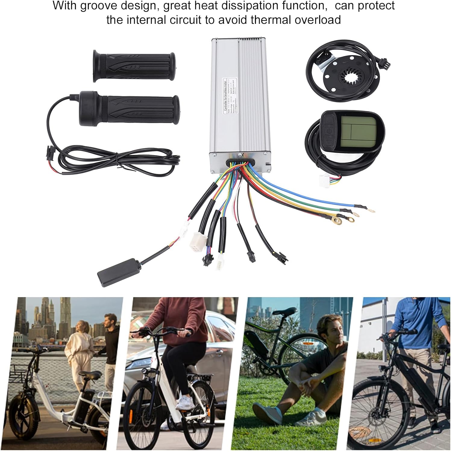 Yoidesu E Bike Motor Controller with grooved design for heat dissipation