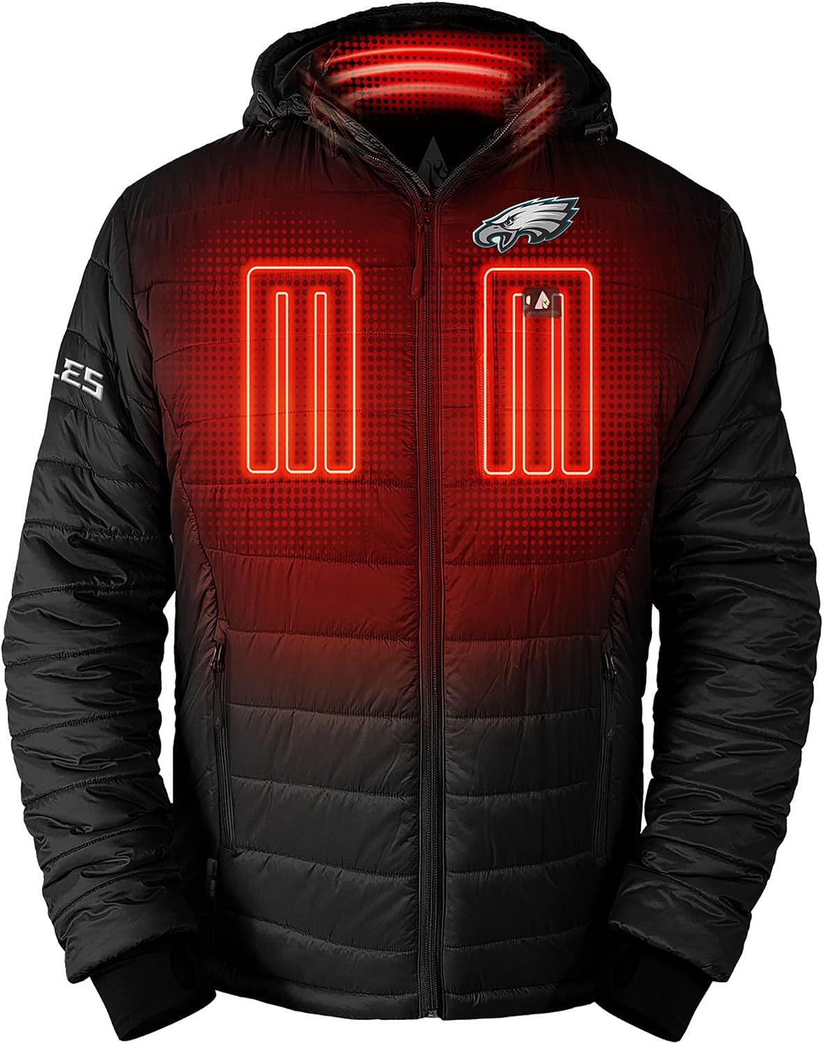 ActionHeat Men's NFL 5V Battery Charged Insulated Puffer Full-Zip Jacket