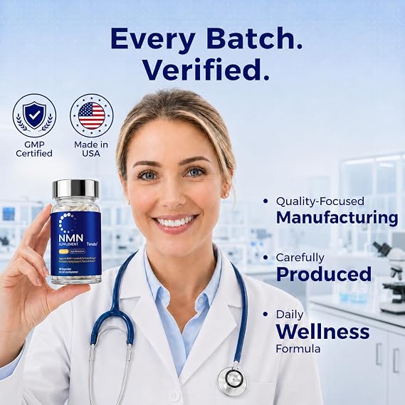 NMN Supplement 1000mg - Supports NAD+ Levels & Healthy Aging