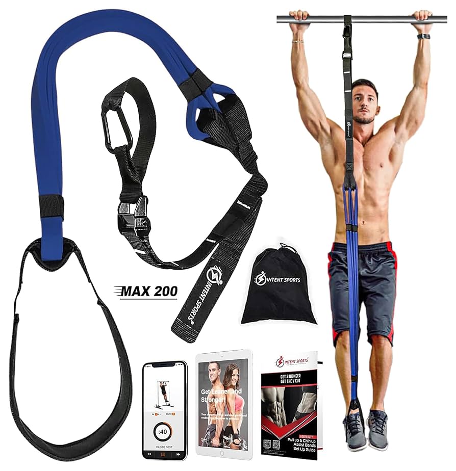 Bands D'Assistance Pour Tractions Avec Poignées, Ajustables Avec Boucle