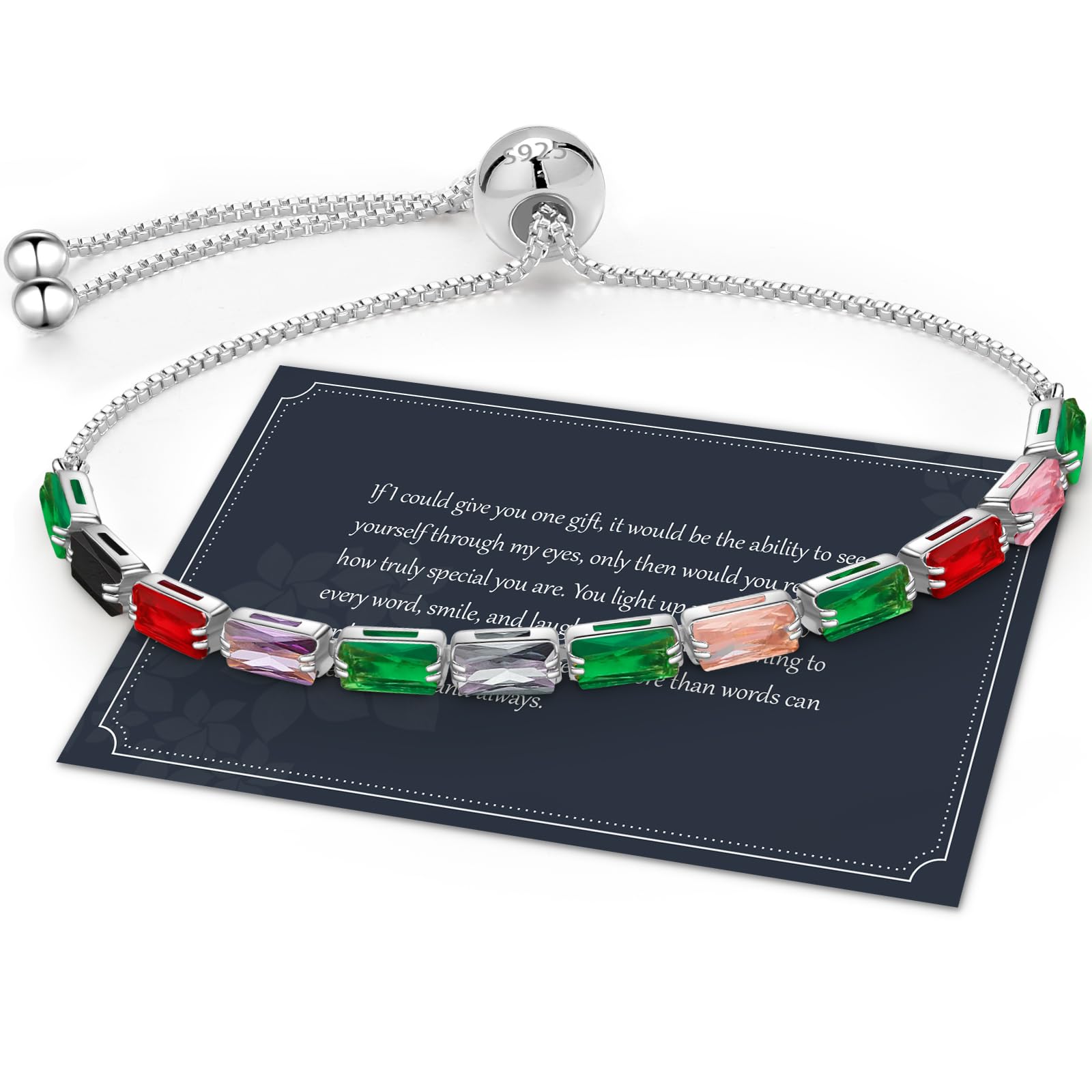 J.Fée Regalo per Lei Regalo Donna, Bracciale Donna Argento 925 con 5A Sparkle Zircone Bracciale Tennis Bracciali Argento Bracciali Donna Argento Gioielli Donna Regali Donna per Mamma Lei