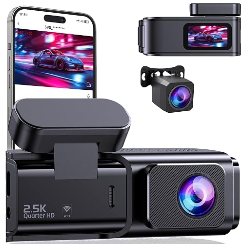 Dash Cam Front and Rear 2.5K