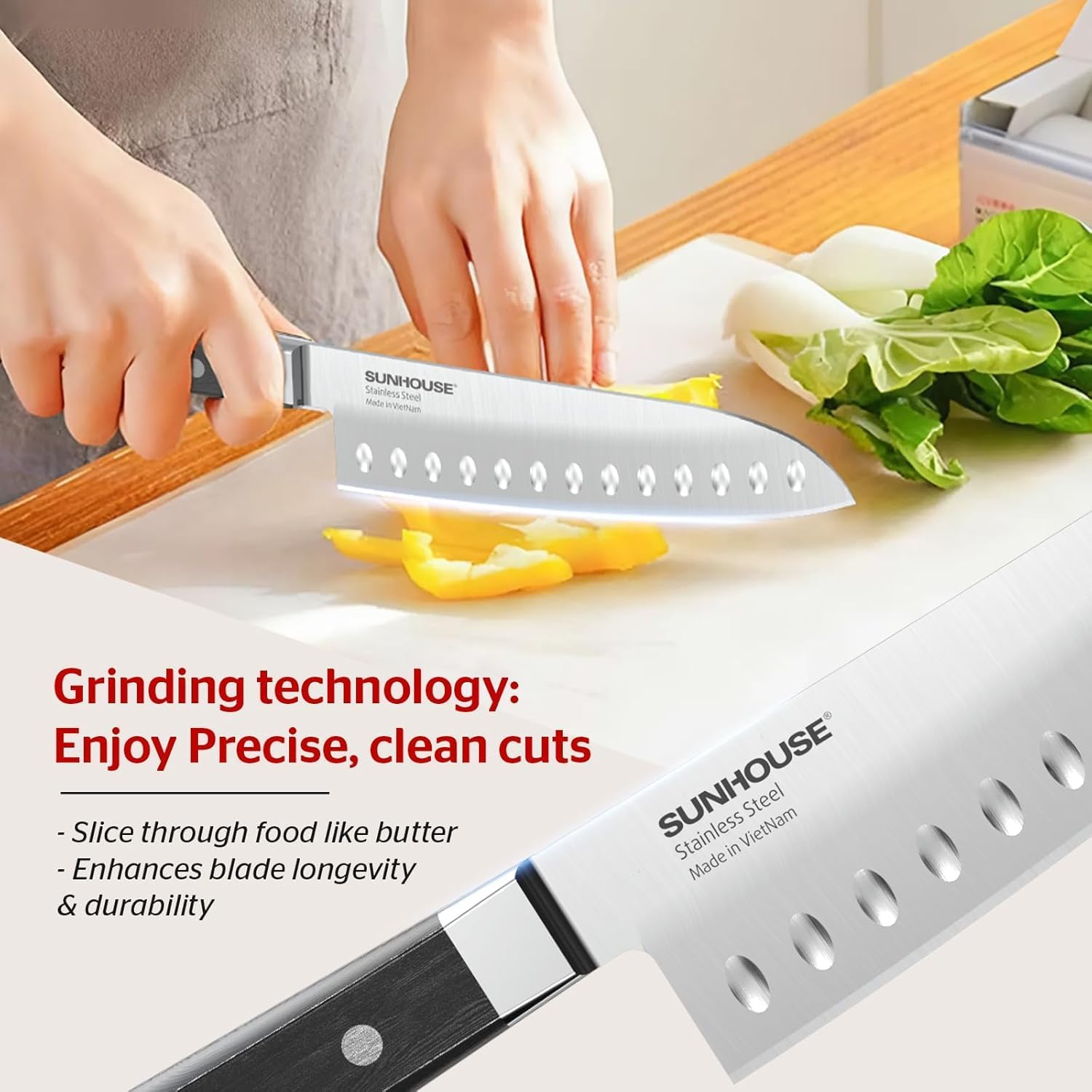Sunhouse Knife (7.09 inch), Silver