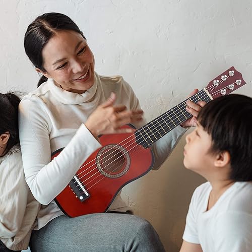 Miniatura 2 de Happyyami Kid Guitar Beginner Hawaiian Guitar for Beginner Children Guitar Toy Toys for Kids Childs Electric Guitar and Amp Kids Mini Toys Ukulele
