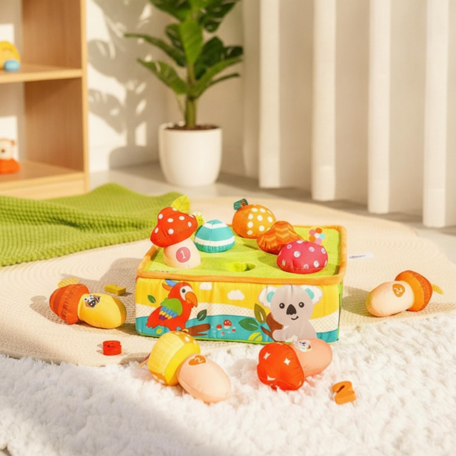 Scatola Delle Forme in Tessuto da Afferrare Gioco Incastro Morbido Educativo Giocattolo per Neonati