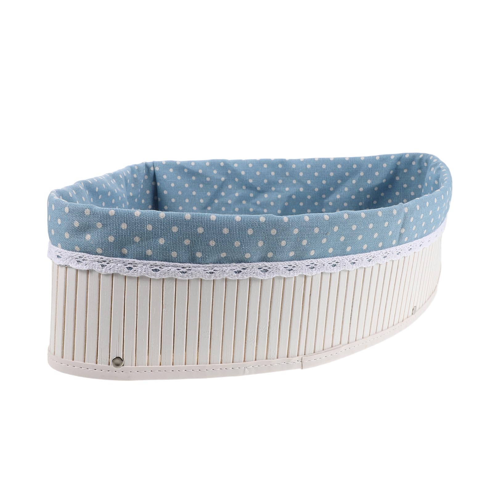 Cesta triangular de bambú Mipcase para aprovechar rincones sin espacio