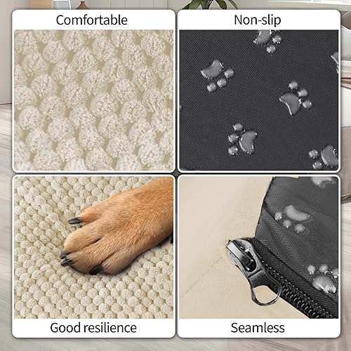 Miniatura 5 de Escaleras para perros, escaleras desmontables para mascotas con funda lavable, rampa para perros de alta espuma de 23.6 pulgadas para cama,
