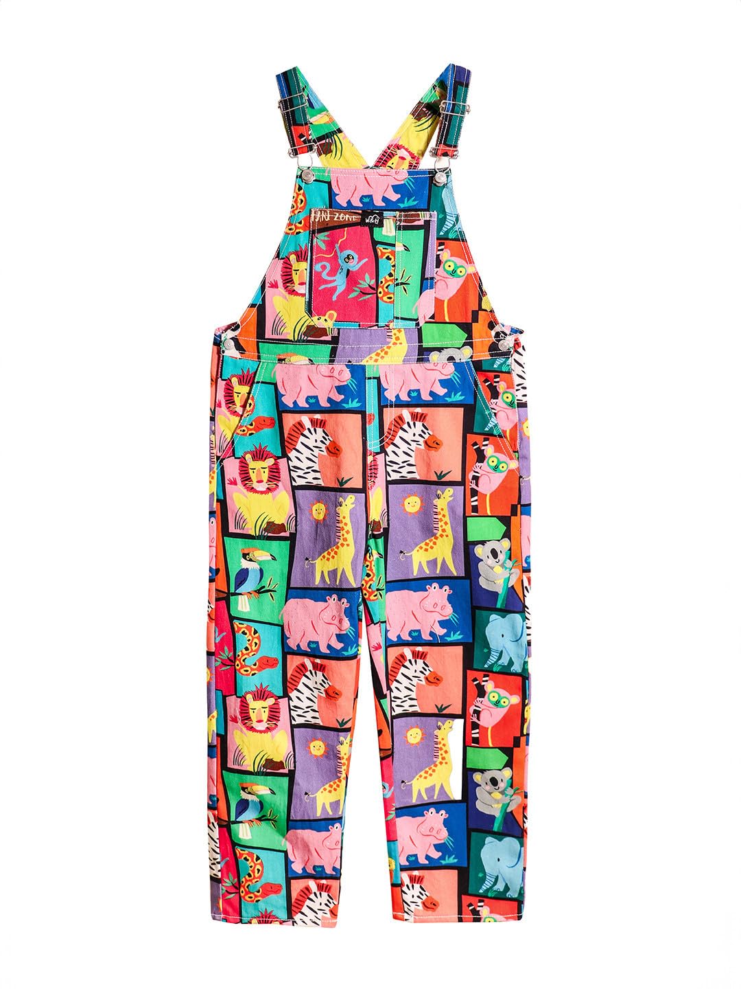 Whistle & HopsKid's Cotton Casual Comfortabe Safari Zone Dungaree For Boy's & Girls