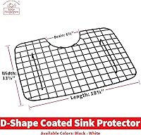 Vista 2 de Better Houseware Protector de fregadero en forma de D - Negro