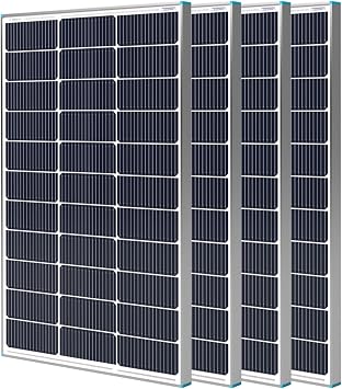 Renogy 4PCS N-Type 100 Watt Solar Panels 16BB, 12V 400W Solar Panel 25% High-Efficiency, PV Module Power Charger for RV Marine Rooftop Farm Battery and Other Off-Grid Applications, 4-Pack 100W