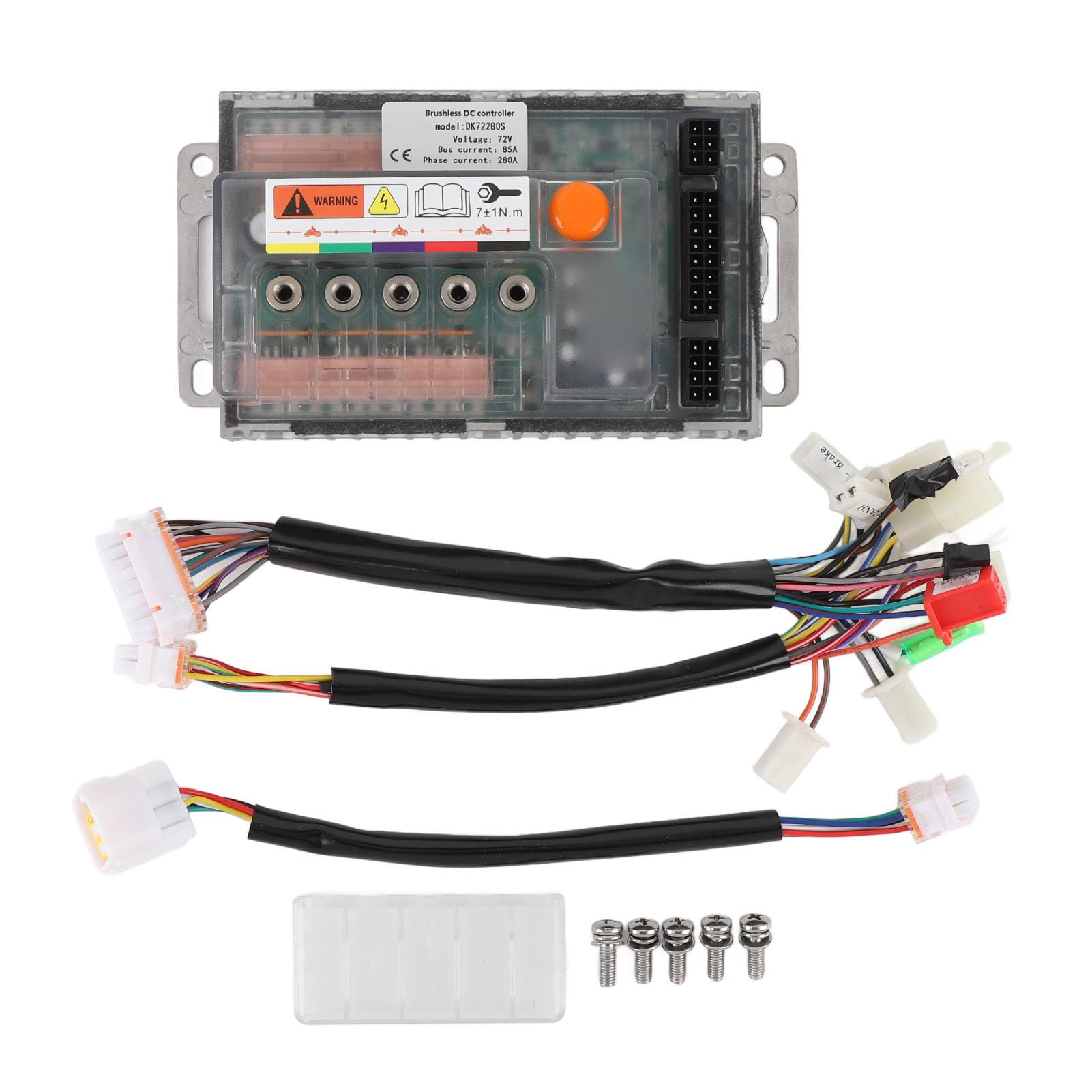 Brushless Motor Speed Controller, 72V 3000W 85A DC Brushless ESC Module Kit, Speed Control Box for QS Motor Electric Motorcycle Mobility Scooter