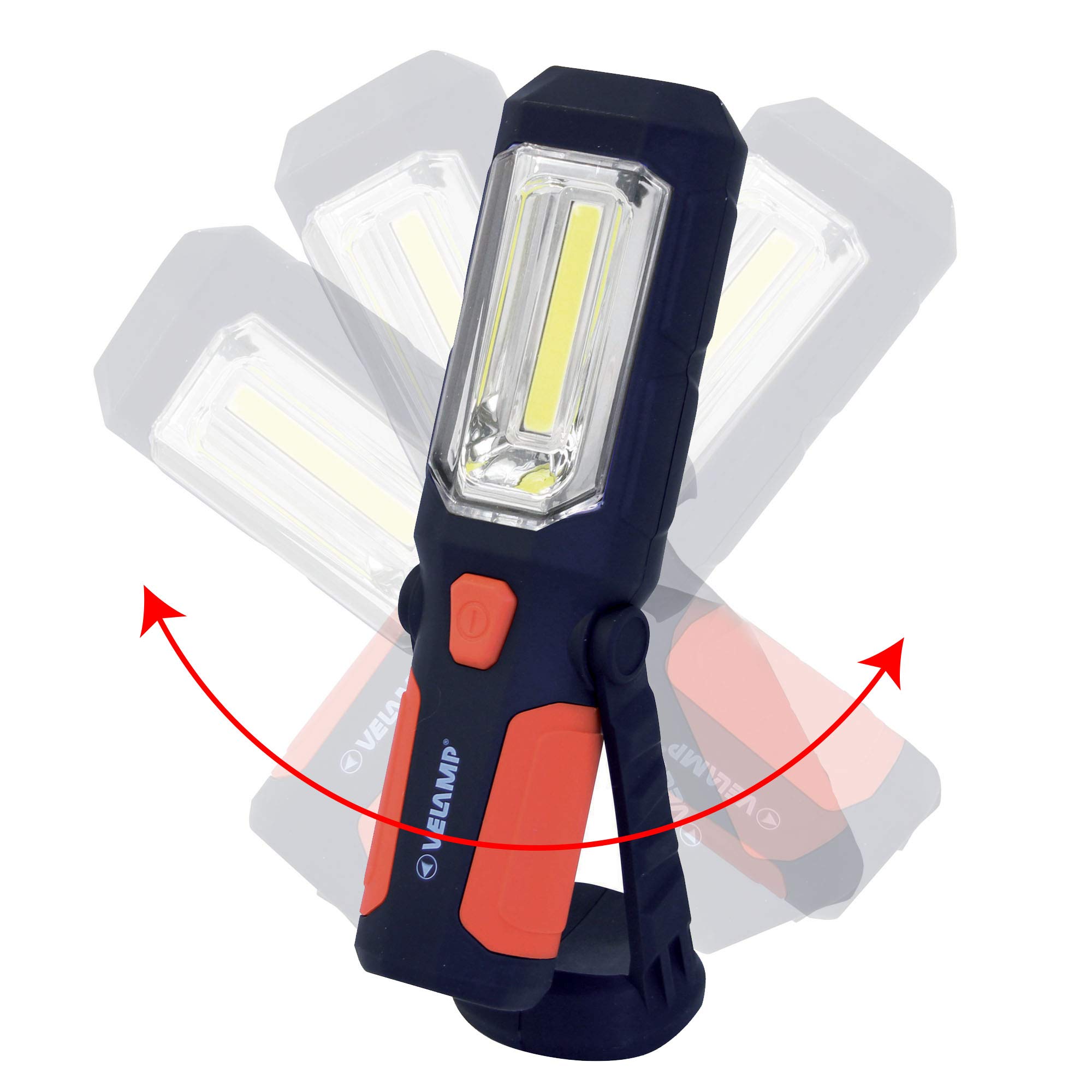 Velamp IS404 Transformer Luce da Lavoro 8 + 1 LED SMD con Gancio e Calamita
