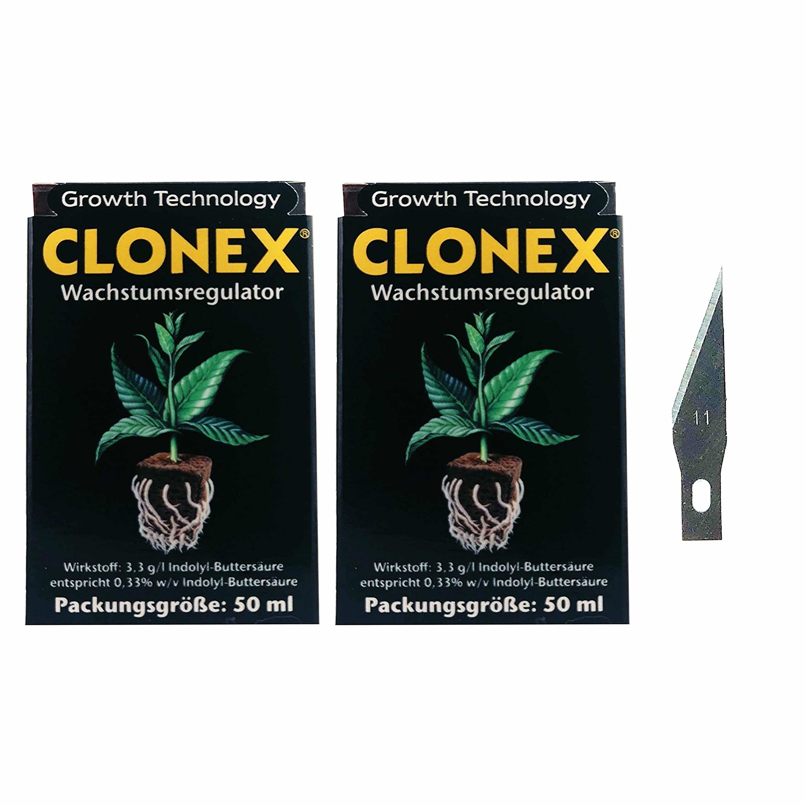 Clonex Growth Technology 100ml Set mit Klinge