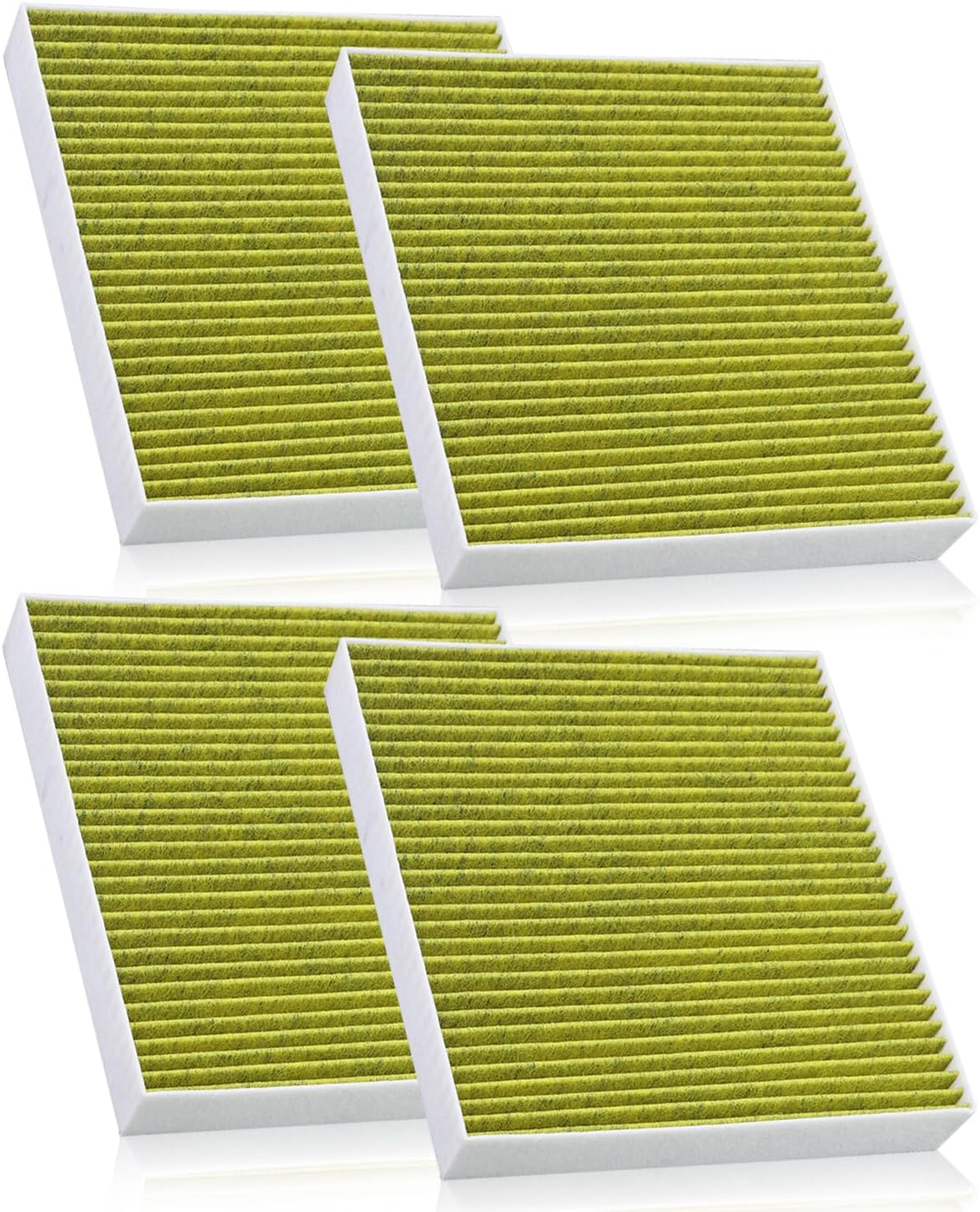 4Pcs Activated Carbon Cabin Air Filter Set Compatible with Freightliner Cascadia Coronado 122SD Century Class 1996-2023, Replace PA4857 P609422 BOA91559