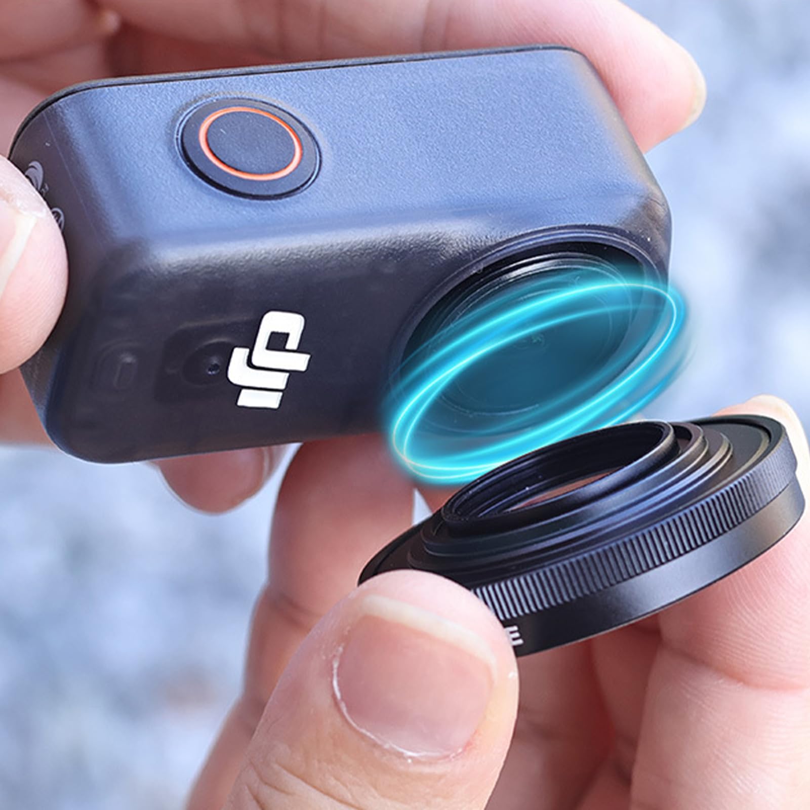Microobiettivo grandangolare Filtro obiettivo 10X HD Ritratto Filtro di messa a fuoco Wide Angle Micro Lens per DJI Osmo Nano, Accessori per DJI Osmo Nano (Wide Lens)