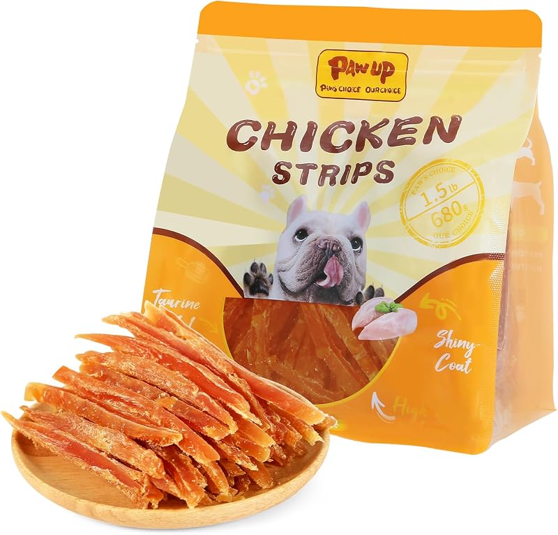 Petisco para Cães em Tiras de Frango Seco com Taurina PAWUP, 699 g