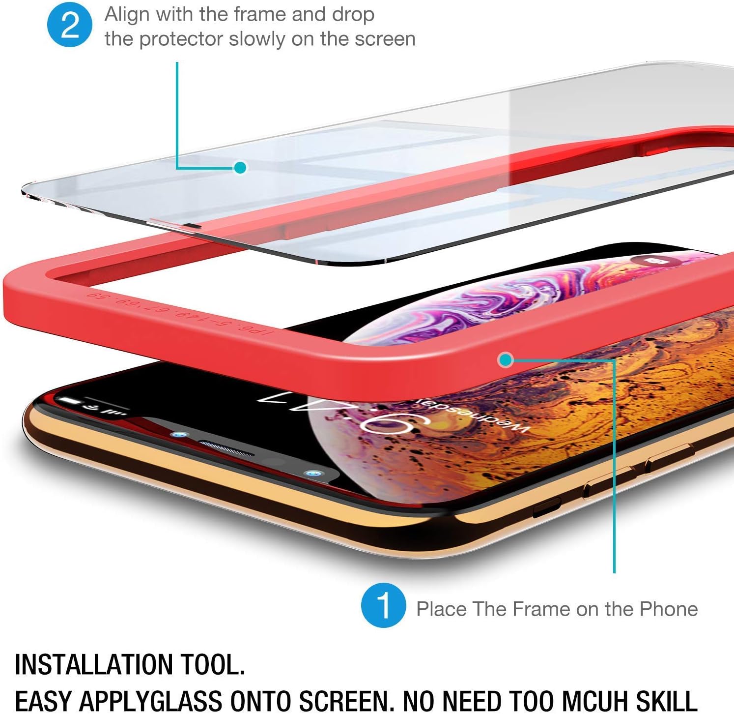 Best TOZO for iPhone Xs Max/iPhone 11 Pro Max Screen Protector Premium Tempered Glass 9H Hardness 2.5D Super Easy Apply 6.5 inch Discount 70% TOZO for iPhone Xs Max/iPhone 11 Pro Max Screen Protector Premium Tempered Glass 9H Hardness 2.5D Super Easy Apply 6.5 inch