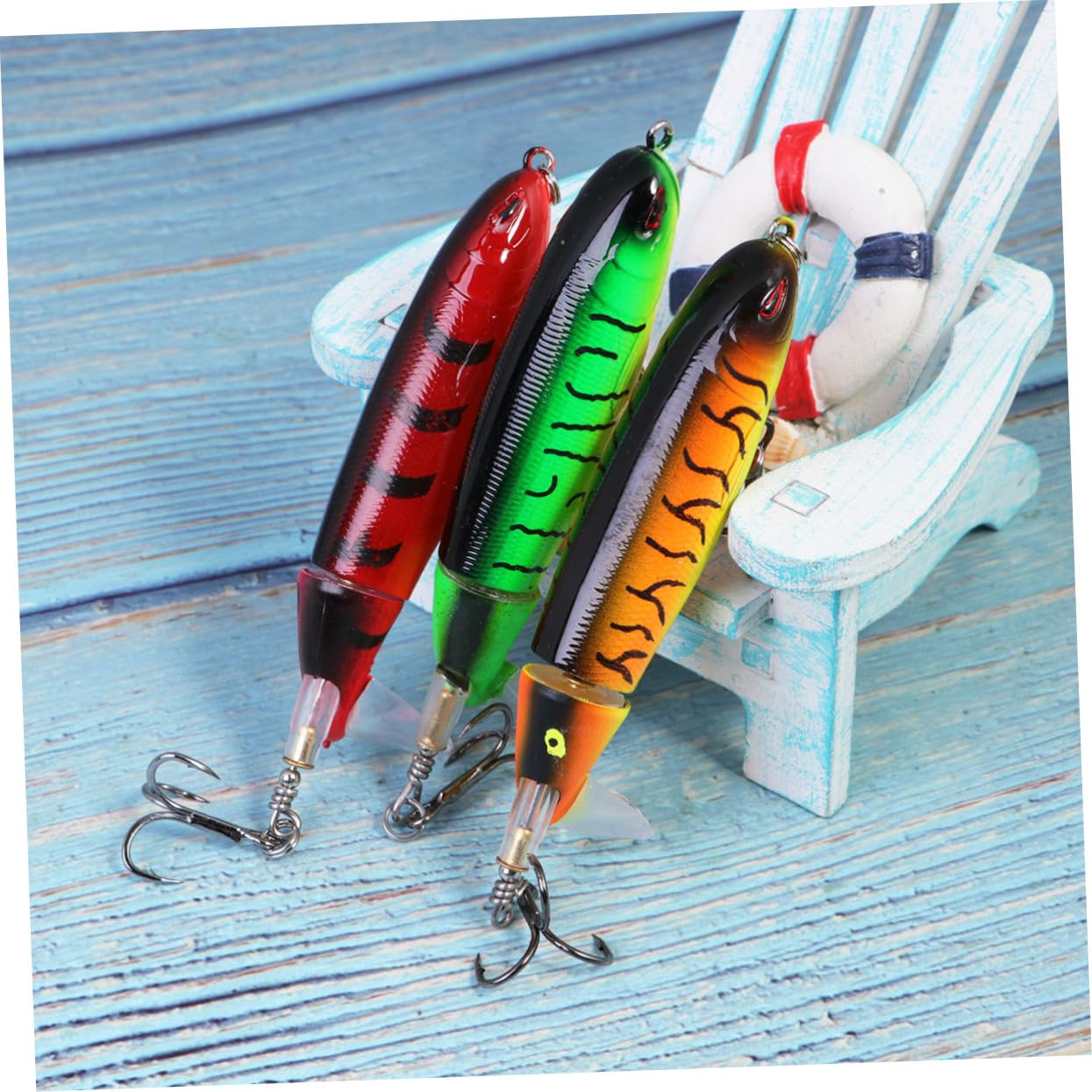 Mipcase 9 Pz Esche da Pesca con Occhi 3D Esche per Basso Esche da Pesca per Acqua Dolce Esche Metalliche Esche bioniche realistiche Esca da Nuoto ad Attrezzi da Pesca Esca Finta