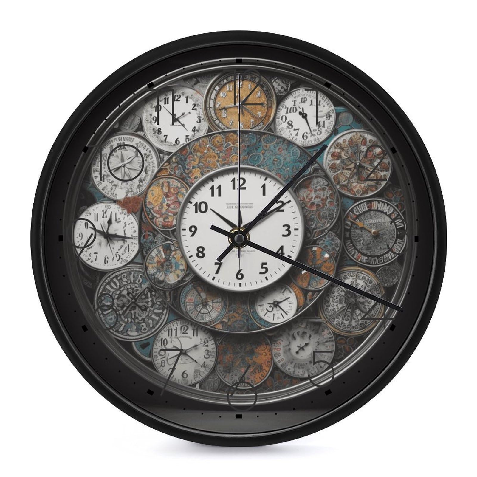 Horloge murale silencieuse à piles pour travailler et dormir sans aucun bruit