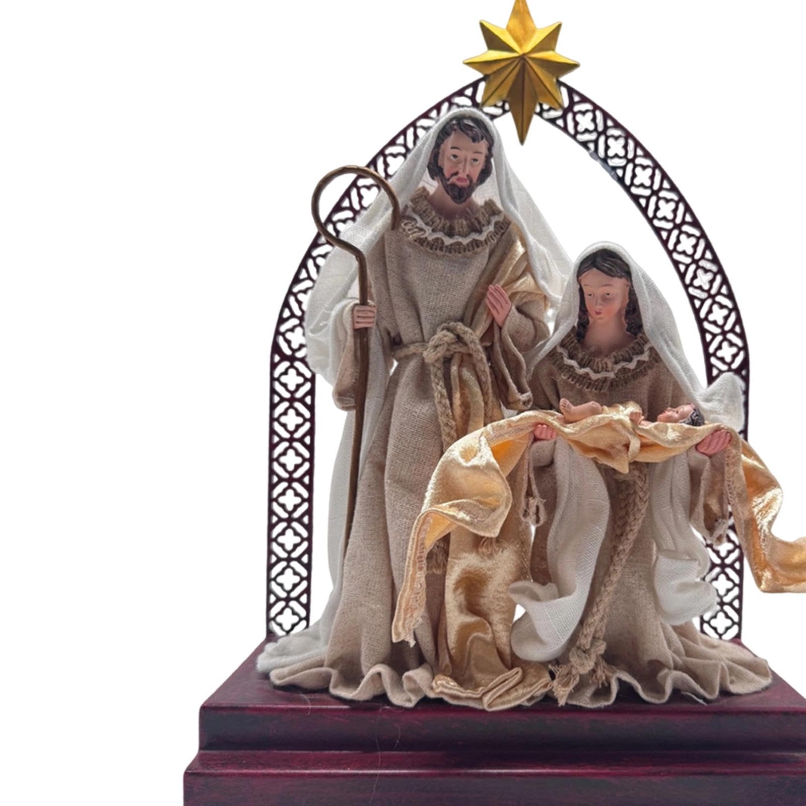 Fenteer Estatua de para Natividad de, Adorno de Mesa para el hogar, Estante, repisa, centros de Mesa, Decoraciones, Style B