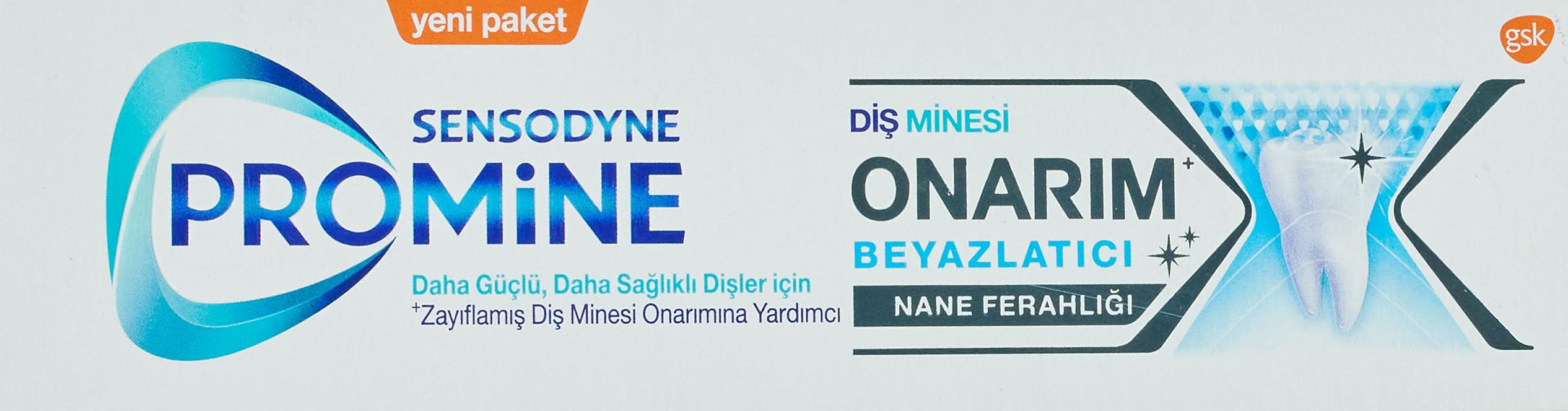 Sensodyne Promine Onarım Beyazlatıcı Diş Macunu 75 ml (3 paketi)
