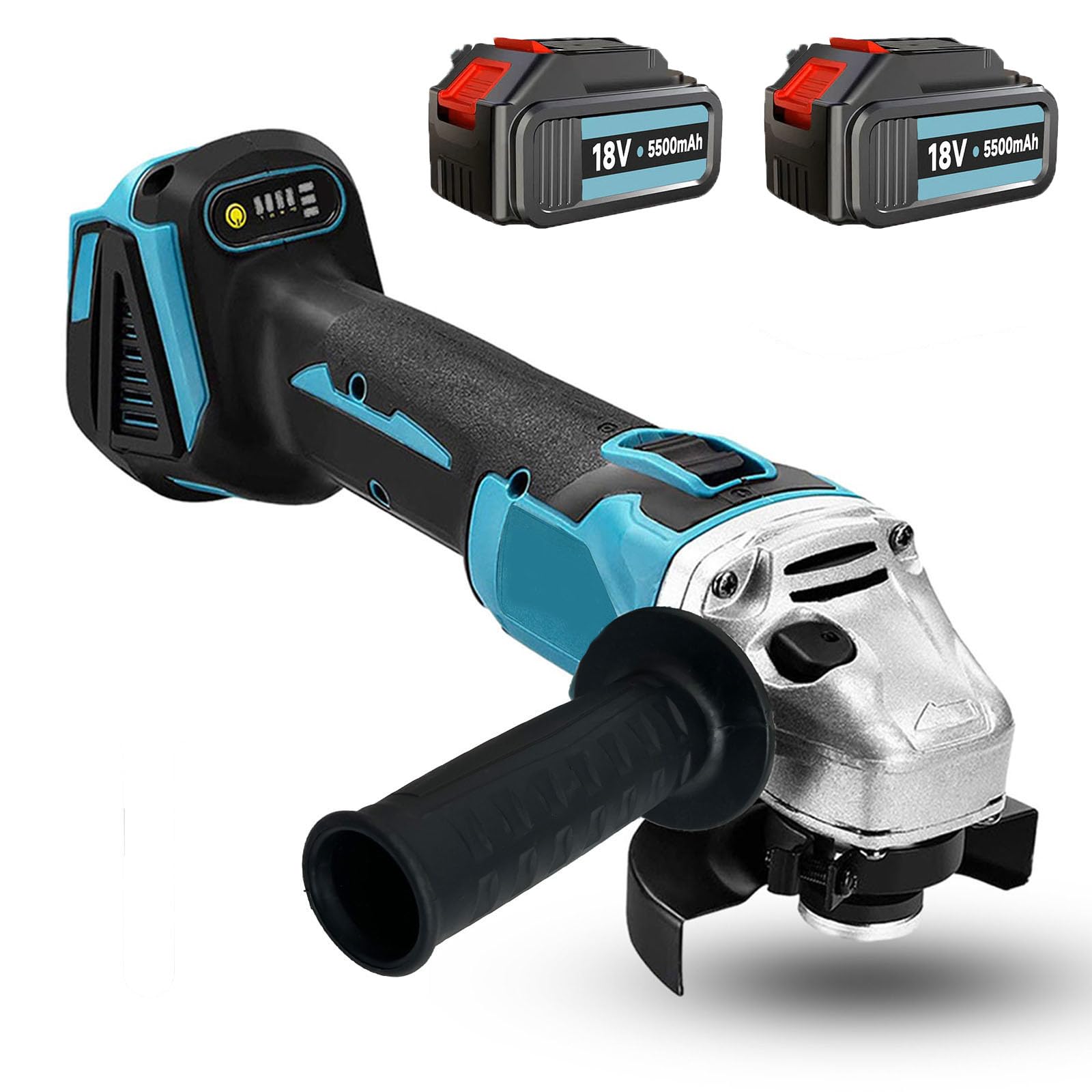 Smerigliatrice Angolare Senza Fili 18V 125mm - Compatibile Con Batterie Makita, Motore Brushless