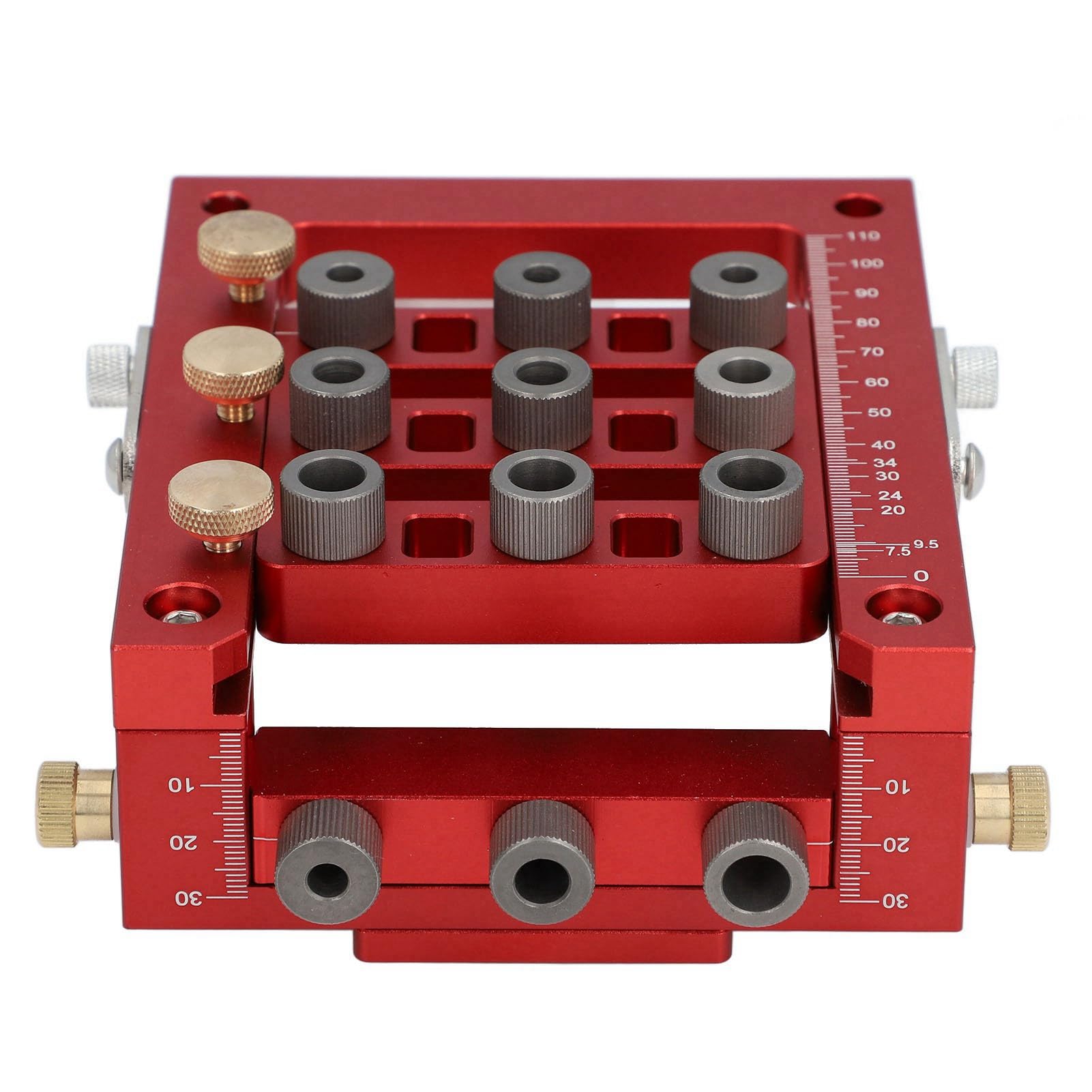 CHICIRIS Plantilla de Taladro para Bisagras de Metal Duradera con Posicionamiento Flexible para Ensamblaje de Gabinetes y Puertas, Adecuada para Carpinteros Profesionales y Aficionados, Completa con