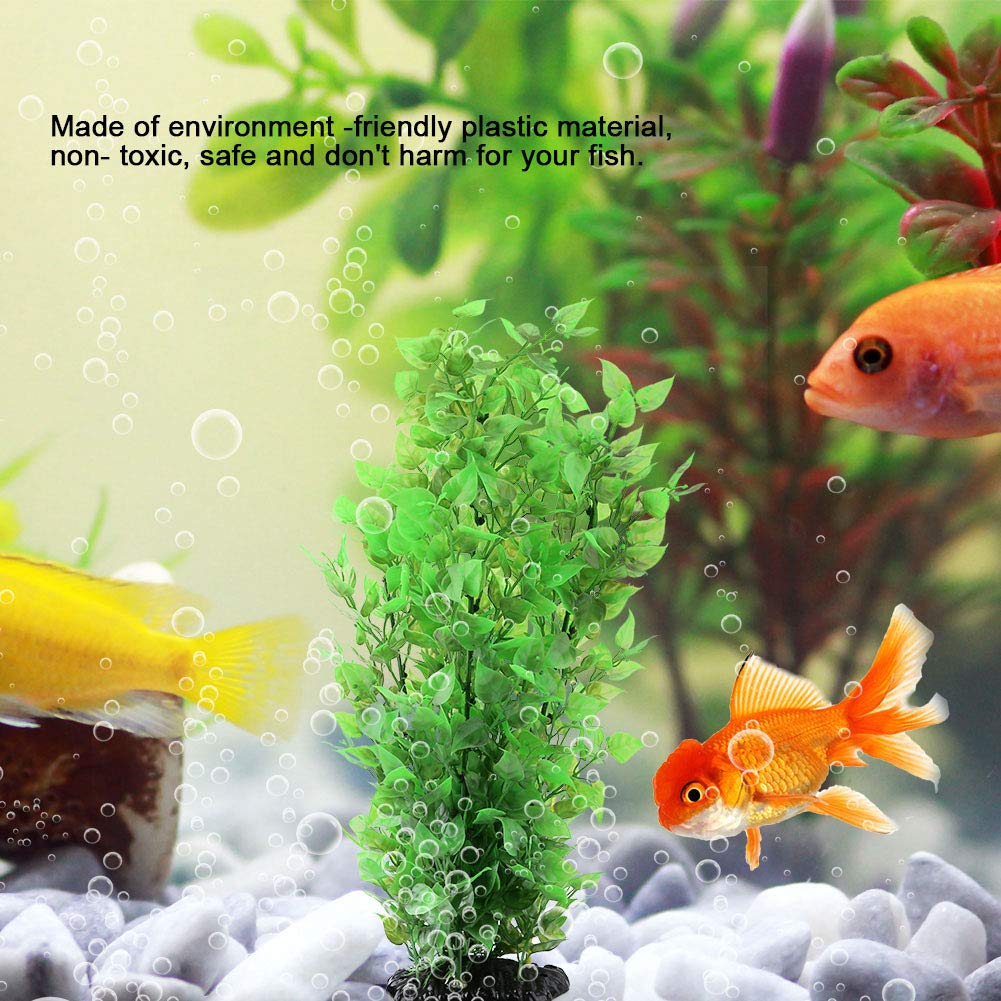 Kunstmatige waterplant, vissentanks Simulatie Koraalplant Landschapsornament Kunststof Levendig Kunstmatige waterplant voor aquarium Onderwater aquarium Tuinland[Groen]Plastic planten