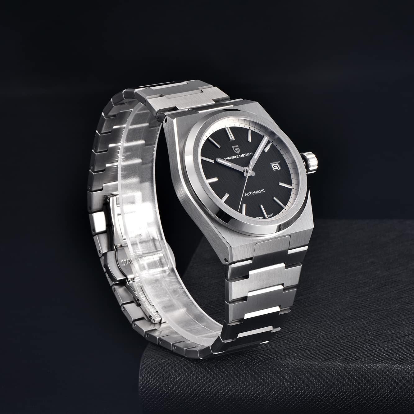 Pagani Design orologi da uomo giapponese NH35 movimento automatico subacqueo meccanico sport impermeabile vetro zaffiro orologio da polso in acciaio inox Pagani Design orologi da uomo giapponese NH35 movimento automatico subacqueo meccanico sport impermeabile vetro zaffiro orologio da polso in acciaio inox