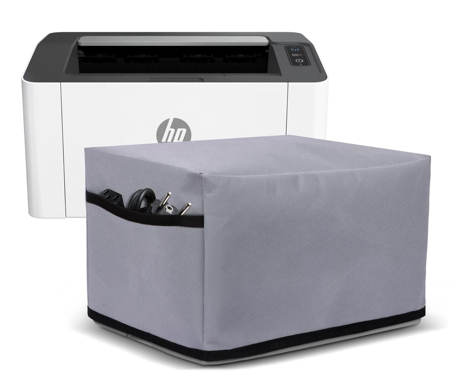 Dust Proof Water-resistant Printer Cover for HP Laser 1008w / 1008a (Grey_1)-picture-13