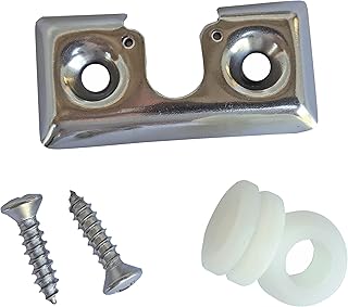 Taylor Made Traditional Stainless Steel Boat Fender Lock and Peg Set for Hanging Fenders, Accepts Rope Line up to 1/4" Diameter, 0.75'' H x 1.94'' W x 4.88'' D, Mounting Screws Included - 1010