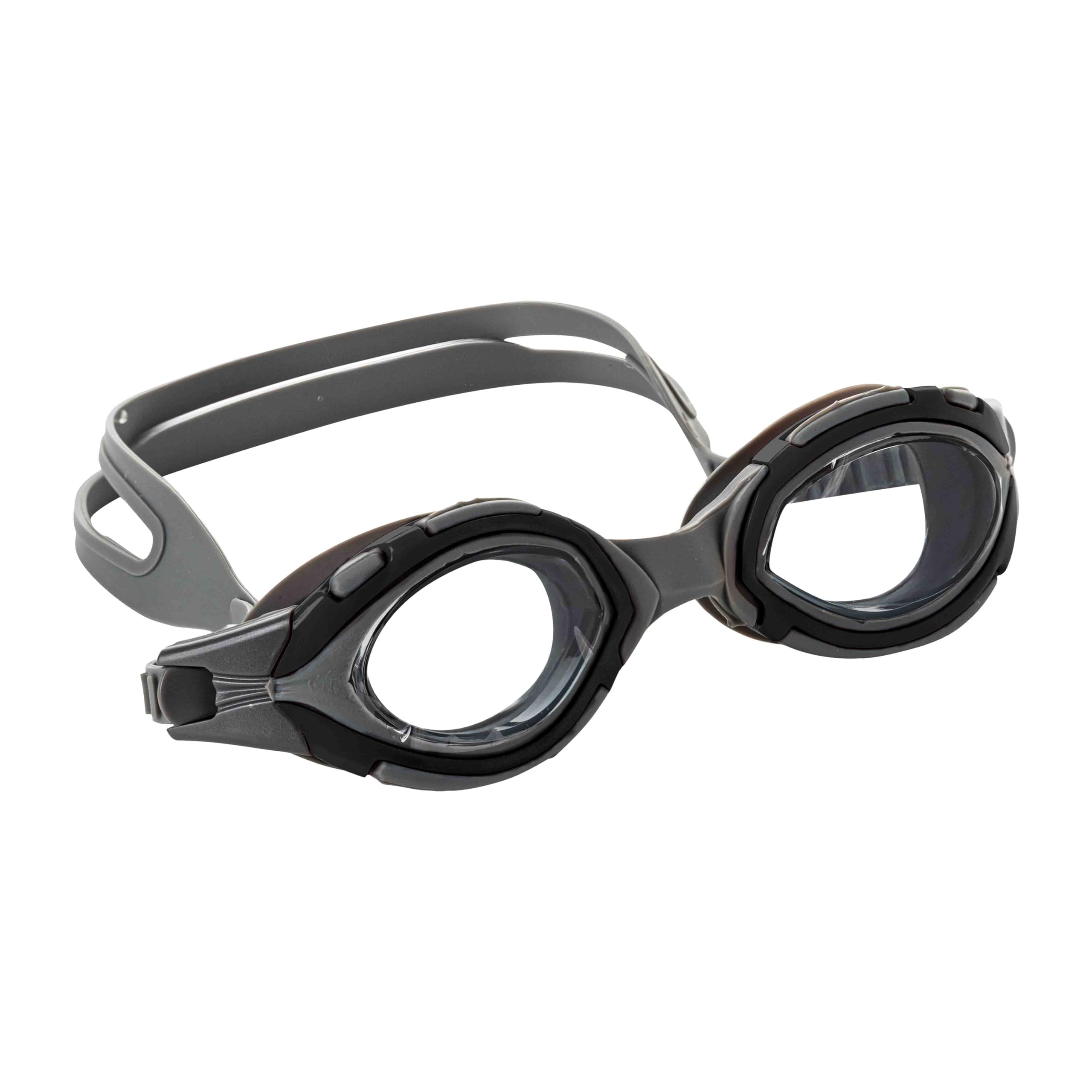 ENDLESS EL1001 Swimming Goggle with Anti-Fog and UV Protection | Silver | Material: Silicon, Rubber | Attached Ear Buds and Adjustable Strap | Soft Silicone Gasket for Leak Proof | With Hard Case
