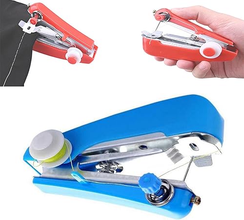 MiniSewer - Máquina de coser de mano, mini máquina de coser de mano, mini alcantarilla, máquina de coser a mano, máquina de coser portátil para uso