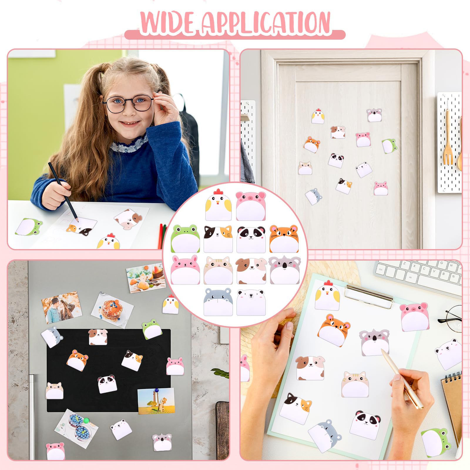 12Pack Kat Sticky Notes 360 Vellen Kat Note Pads Zelfklevende Fun