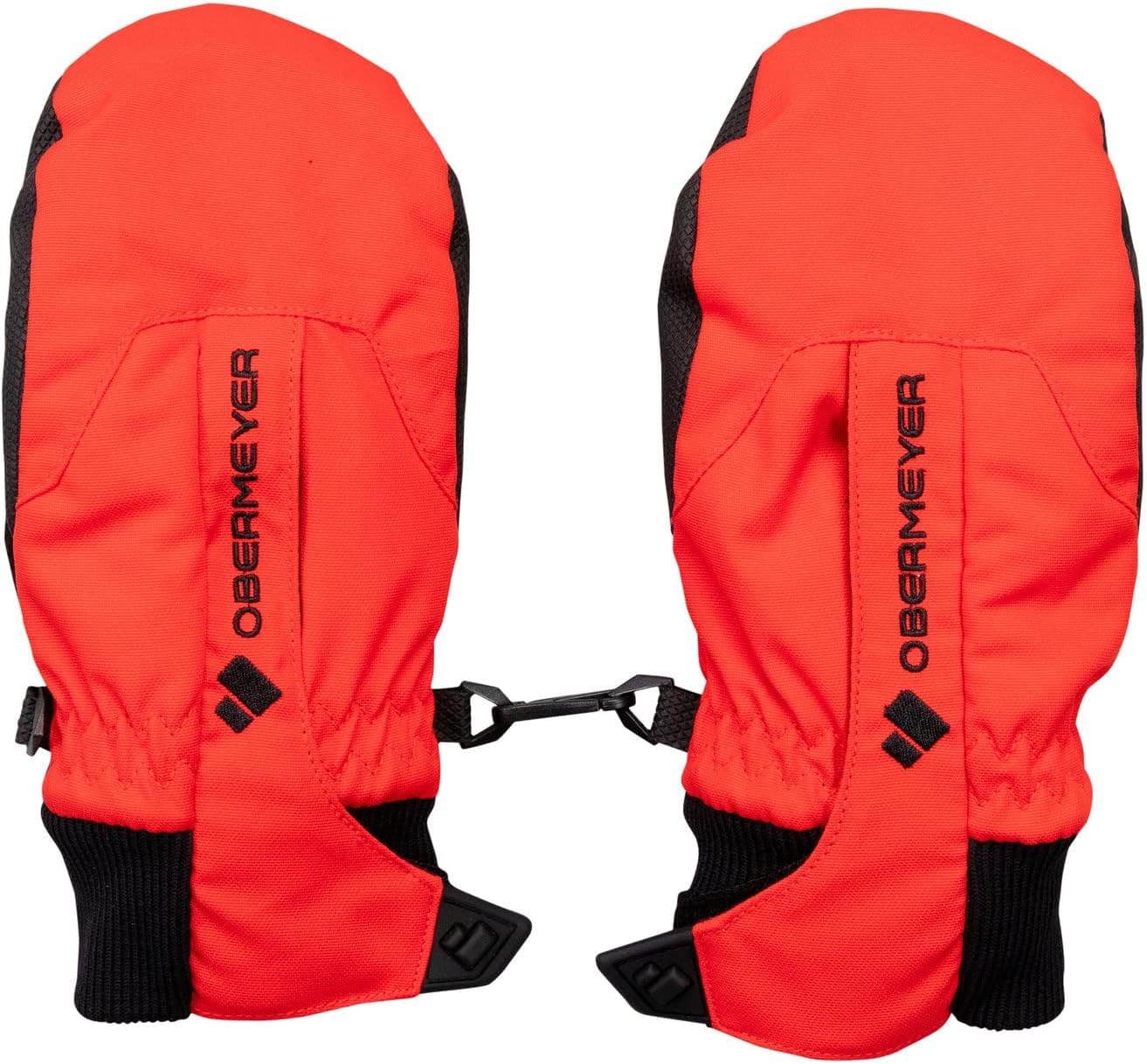 Obermeyer Kids Thumbs Up Mitten for Toddlers and Little Kids - Snug Ribbed Cuffs, Functional Clip, and Adorable Mittens Red XL (8 Years) One Size