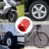 Vista 4 de Banseko Paquete de 30 tapones para válvulas de neumáticos, tapas de válvula de plástico con anillo de goma O, cubiertas universales para vástagos