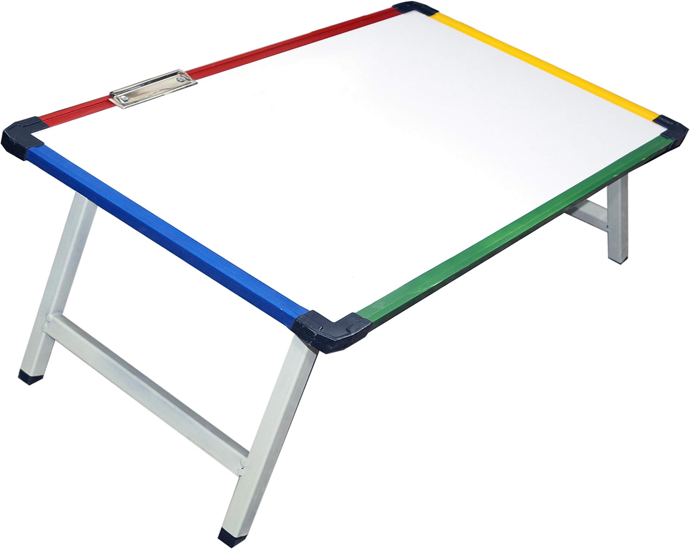 TULMAN Multipurpose Writing Whiteboard Table for Kids Foldable Study Table Laptop Desk & Bed Tray for Home - 61 x 40.5 x 24 CM - 3.5 Kg