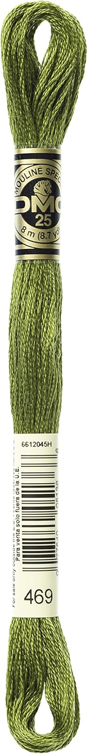 Bulk Buy: DMC Thread Six Strand Embroidery Cotton 8.7 Yards Avocado Green 117-469 (12-Pack)