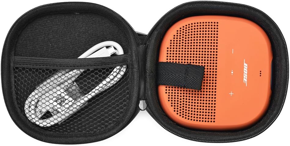 Case for Bose SoundLink Micro Bluetooth Speaker, Shape Completely Matched， with a Carabiner (Black) by Tangser