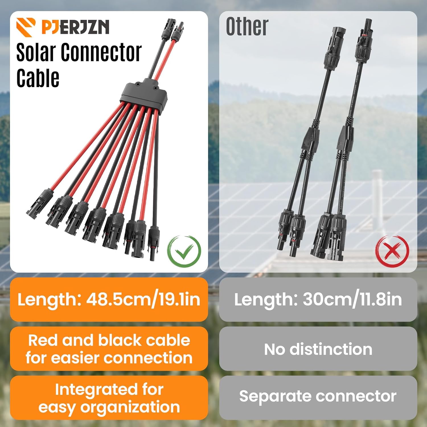 Solar Panel Connector 12 to 2 Solar Y Branch Connectors PV Panels Parallel Connectors Kit Adapter Waterproof Wire Plug Tool for Solar Panel(2 Pcak MF/FFFFFFMMMMMM)