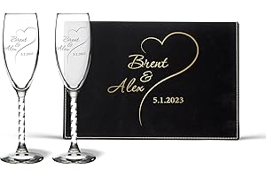 Personalized Toasting Flutes for Your Wedding Day