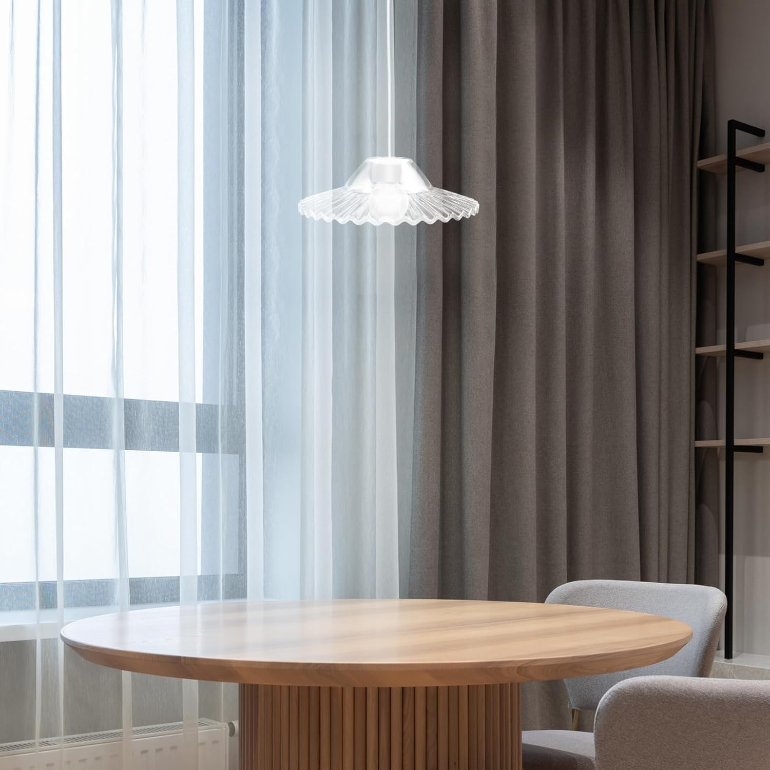 Decorative Glass Lamp Shade Pendant Lamp Shade Cover for Living Room Replacement for Ceiling