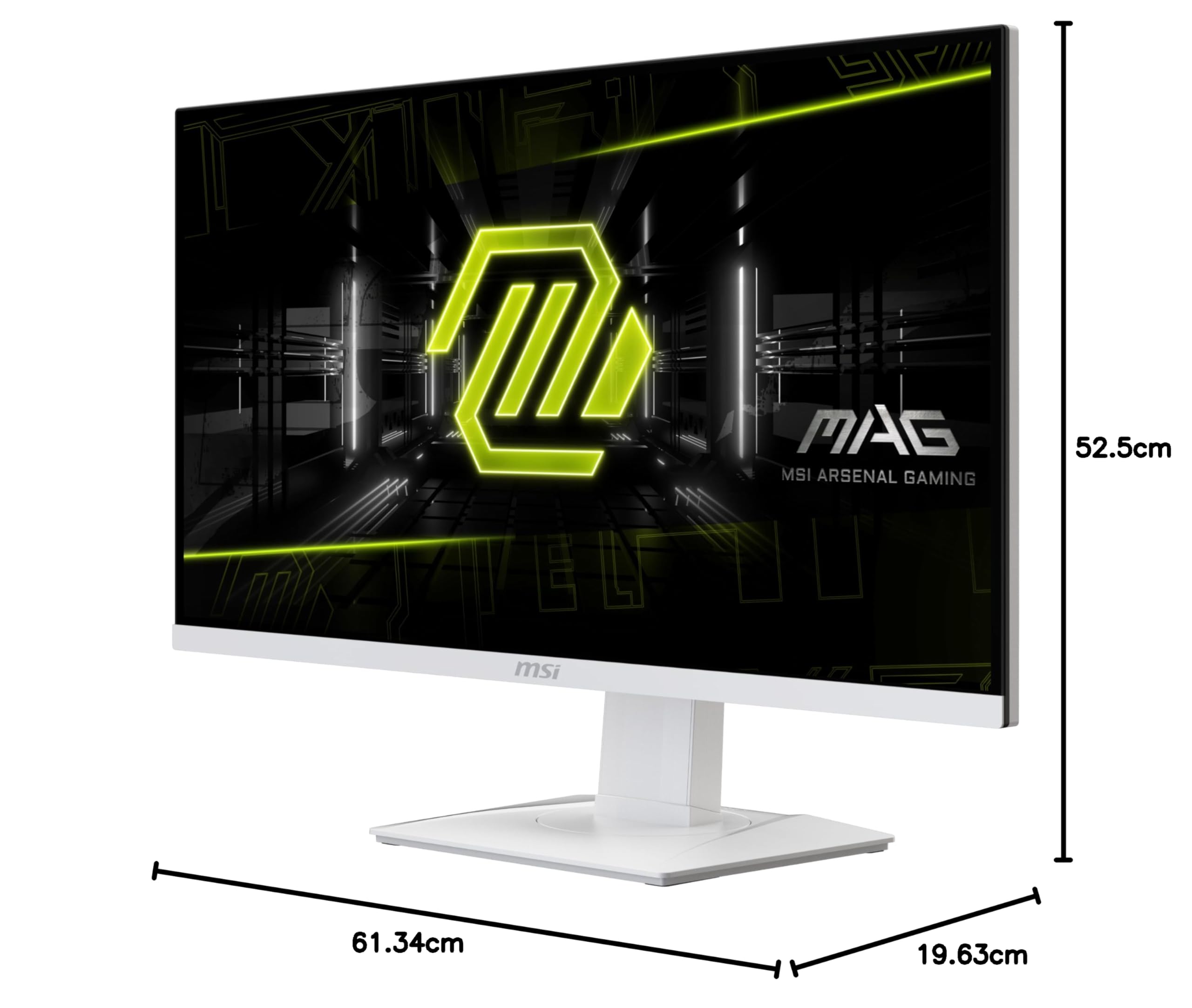 【美品】MSI ホワイト 27インチ WQHD 真っ白なWQHD/170Hzゲーミングモニター「MSI G274QRFW」、ホワイトPC